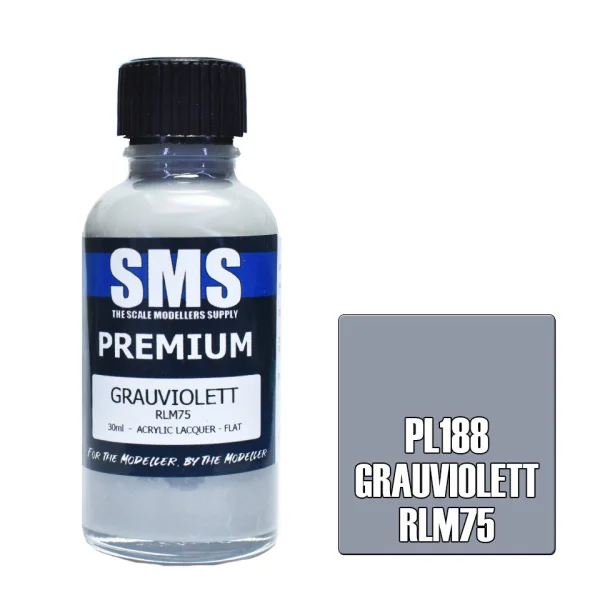 The Scale Modellers Supply (SMS) Premium GRAUVIOLETT RLM75 30ml - Paints