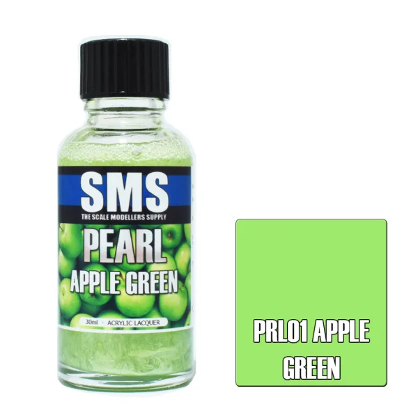 The Scale Modellers Supply (SMS) Pearl APPLE GREEN 30ml - Paints