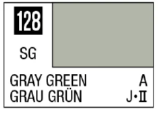 GSI Creos Mr. Color 128 - Gray Green (Semi-Gloss/Aircraft) - Paints