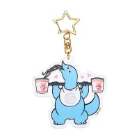 GoodSmile Moment Gal & Dino Glow-in-the-Dark Acrylic Keychain Weightlifting - Gal & Dino - photo 3