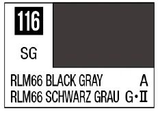 GSI Creos Mr. Color 116 - RLM66 Black Gray (Semi-Gloss/Aircraft) - Paints