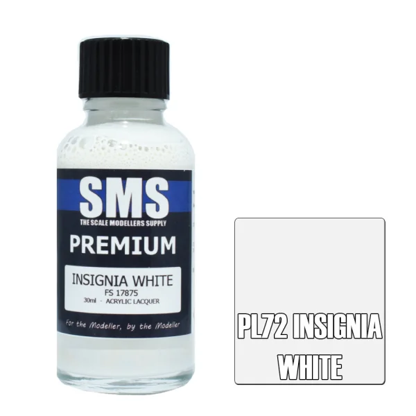 The Scale Modellers Supply (SMS) Premium INSIGNIA WHITE FS17875 30ml - Paints