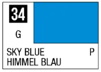 GSI Creos Mr. Color 34 - Sky Blue (Gloss/Primary) - Paints - photo 1