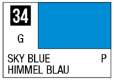 GSI Creos Mr. Color 34 - Sky Blue (Gloss/Primary) - Paints