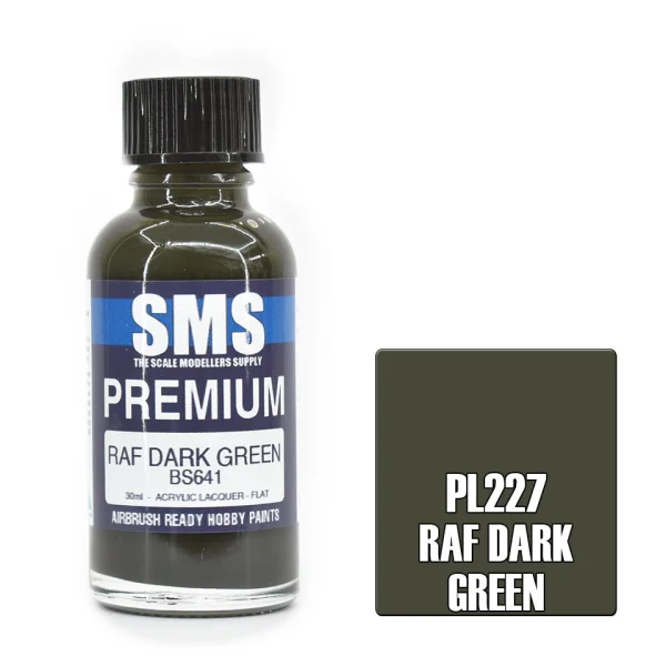 The Scale Modellers Supply (SMS) Premium RAF DARK GREEN 30ml - Paints