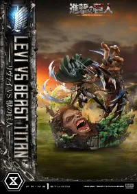 Prime 1 Studio Ultimate Premium Masterline  TV animation Attack On Titan  Levi versus Beast Titan Bonus Version - Attack on Titan - photo 70