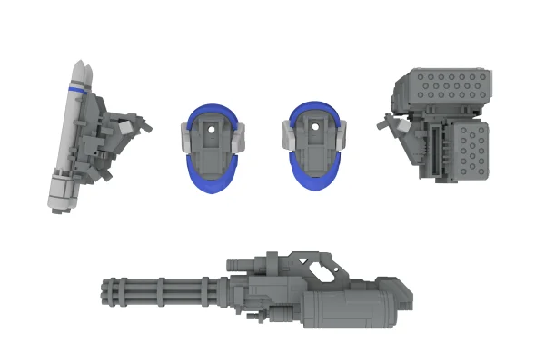 PLUM PMOA X-4+(PD-802) WEAPON SET3[Shoulder Parts For Mounting Weapons&DRu35 MLC&M7A Gatling Gun] - POWERDoLLS