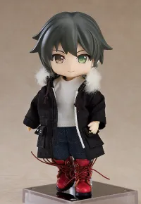 GOOD SMILE COMPANY Nendoroid Doll Warm Clothing Set: Boots &amp; Mod Coat (Black) - Figure Accessories - photo 4