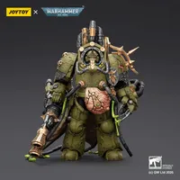 JOYTOY Death Guard Lord of Virulence with Power Fist and Twin Plague Spewer - Warhammer 40K - photo 2