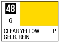 GSI Creos Mr. Color 48 - Clear Yellow (Gloss/Primary) - Paints