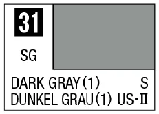 GSI Creos Mr. Color 31 - Dark Gray (1) (Semi-Gloss/Ship) - Paints