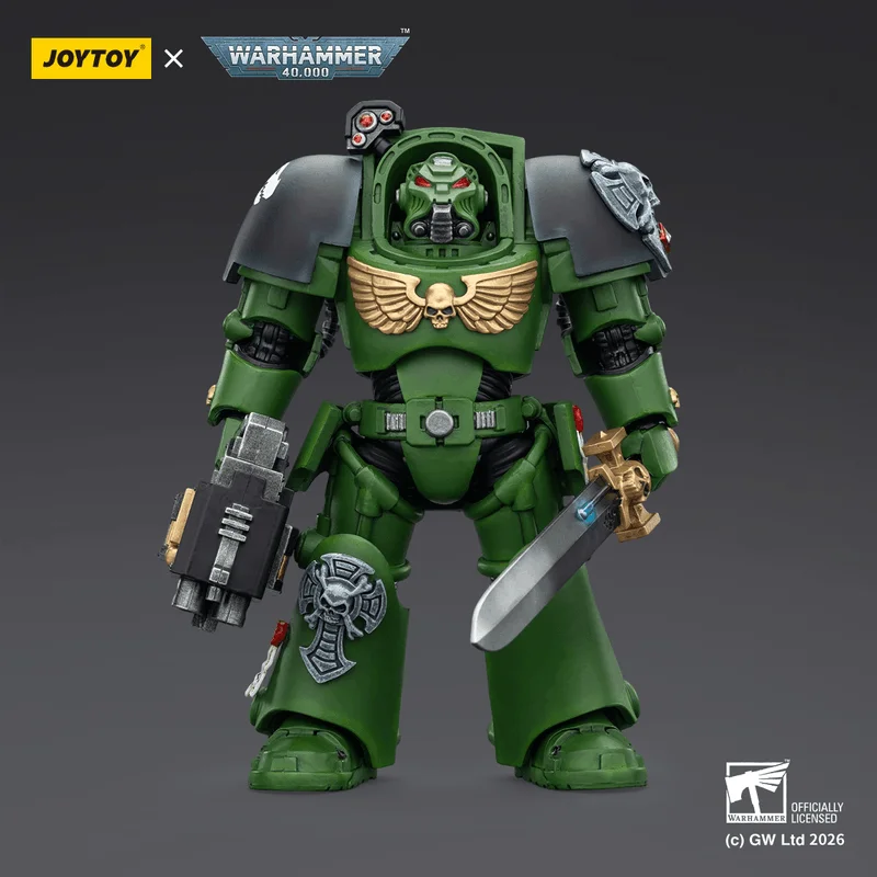 Salamanders Terminator 1 with Power Sword and Storm Bolter