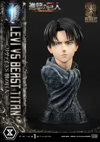 Prime 1 Studio Ultimate Premium Masterline  TV animation Attack On Titan  Levi versus Beast Titan Bonus Version - Attack on Titan - photo 28