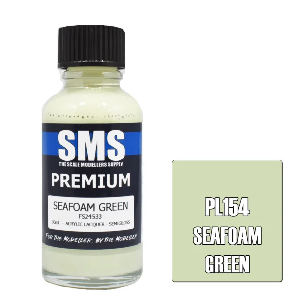 The Scale Modellers Supply (SMS) Premium SEAFOAM GREEN FS24533 30ml - Paints