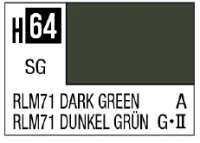 GSI Creos AQUEOUS HOBBY COLOR - H64 SEMI-GLOSS RLM71 DARK GREEN (GERMAN AIRCRAFT) - photo 1