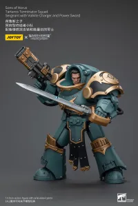 JOYTOY Sons Of Horus Tartaros Terminator Squad Sergeant With Volkite Charger And Power Sword - Warhammer 40K - photo 9