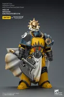 JOYTOY Imperial Fists Librarian Consul with Force Axe and Bolt Pistol - Warhammer 40K - photo 2