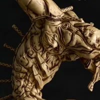 KAIYODO SCULPTURE WORKS Evangelion Unit 2 Beast Transformation  2nd Form The Beast Geofront Blood Battle Beige Color Ver. - Neon Genesis Evangelion - photo 5