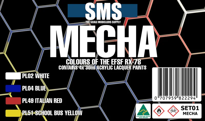 The Scale Modellers Supply (SMS) MECHA Colour Set - Paints