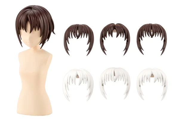 AFTER SCHOOL SHORT WIG TYPE: A [WHITE & CHOCOLATE BROWN]