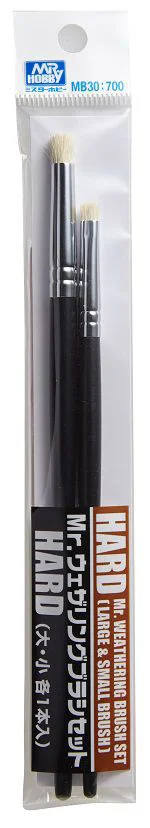 GSI Creos Mr. Weathering Brush Set Hard - Brushes & Markers