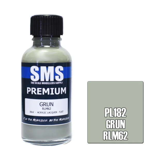 The Scale Modellers Supply (SMS) Premium GRUN RLM62 30ml - Paints
