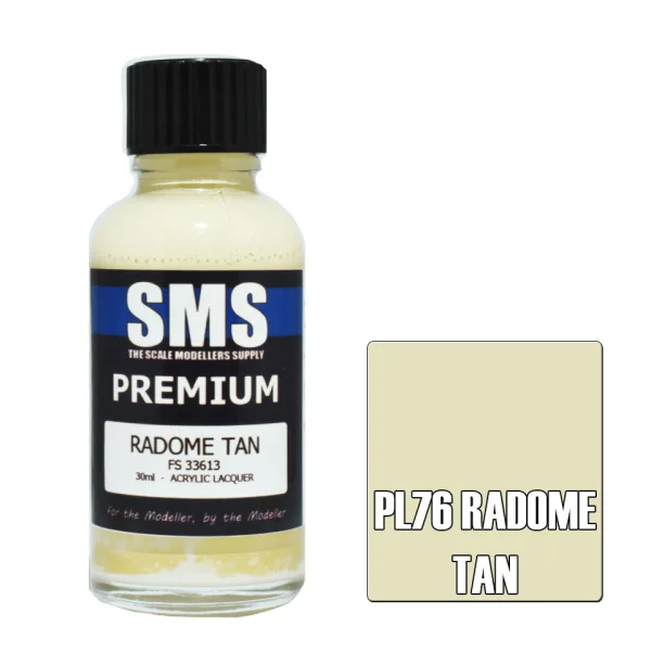 The Scale Modellers Supply (SMS) Premium RADOME TAN FS33613 30ml - Paints