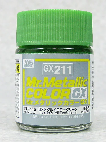 Mr Color GX 211 - GX Metal Yellow Green