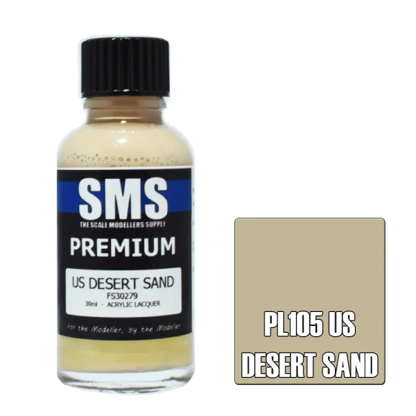 The Scale Modellers Supply (SMS) Premium US DESERT SAND FS30279 30ml - Paints