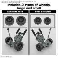 BANDAI HOBBY 30MM 1/144 Extended Armament Vehicle (WHEEL MOBILE Ver.) - 30 Minutes Missions (30MM) - photo 7