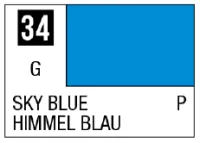 GSI Creos Mr Color Spray - S34 Sky Blue (Gloss/Primary) - Paints - photo 1