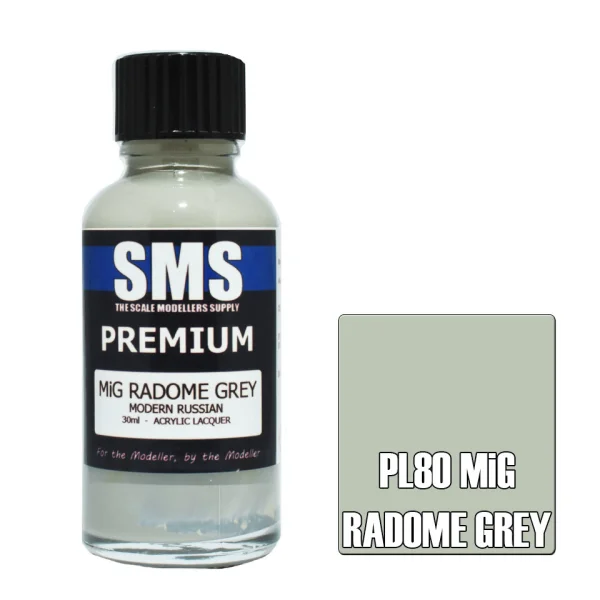 The Scale Modellers Supply (SMS) Premium MiG RADOME GREY (MODERN RUSSIAN) 30ml - Paints