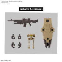 BANDAI HOBBY 30MM 1/144 eEXM-9  BASKYROTTO [BROWN] - 30 Minutes Missions (30MM) - photo 6