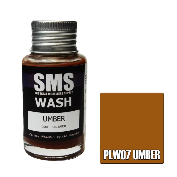 The Scale Modellers Supply (SMS) Wash UMBER 30ml - Paints