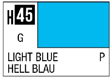 AQUEOUS HOBBY COLOR - H45 GLOSS LIGHT BLUE (PRIMARY)