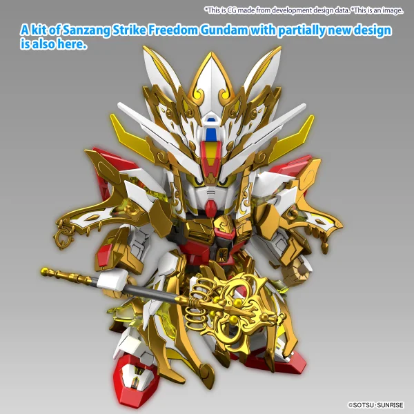 BANDAI HOBBY SDW HEROES REVIVAL OF THE HEROES! WUKONG IMPULSE GUNDAM (CHILDHOOD Ver.) & SANZANG STRIKE FREEDOM GUNDAM SET - SD World Heroes
