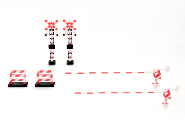 PLUM PMOA Railway Crossing(Red×White) - Scale Kits