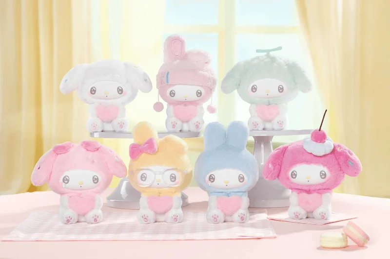 My Melody 50th Anniversary Milk candy Series Plush Pendant Blind Box