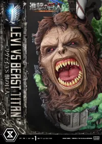 Prime 1 Studio Ultimate Premium Masterline  TV animation Attack On Titan  Levi versus Beast Titan Bonus Version - Attack on Titan - photo 56