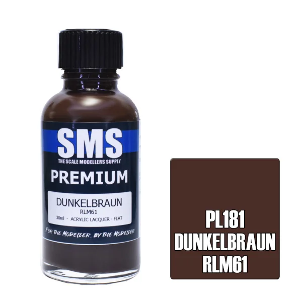 The Scale Modellers Supply (SMS) Premium DUNKELBRAUN RLM61 30ml - Paints