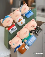 TOYZEROPLUS LuLu the Piggy Office Series - My Workplace Partners Monitor Plush Keychain Blindbox - LuLu The Piggy - photo 21