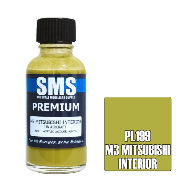 The Scale Modellers Supply (SMS) Premium M3 MITSUBISHI INTERIOR 30ml - Paints