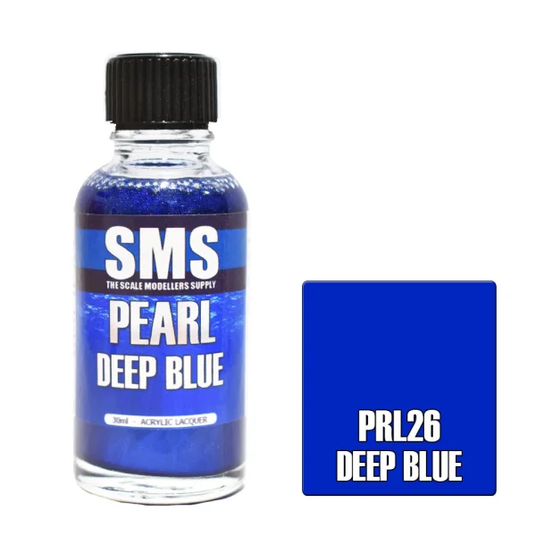 The Scale Modellers Supply (SMS) Pearl DEEP BLUE 30ml - Paints