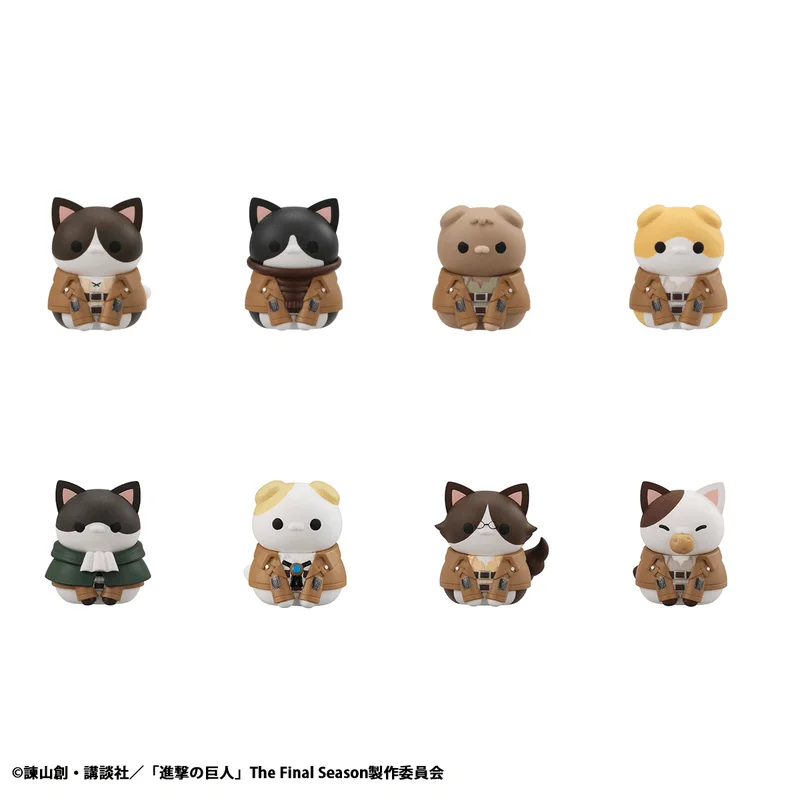 MEGA CAT PROJECT Attack on Titan Attack on Tinyan Gathering Scout Regiment danyan! (Repeat) (8pc per box)