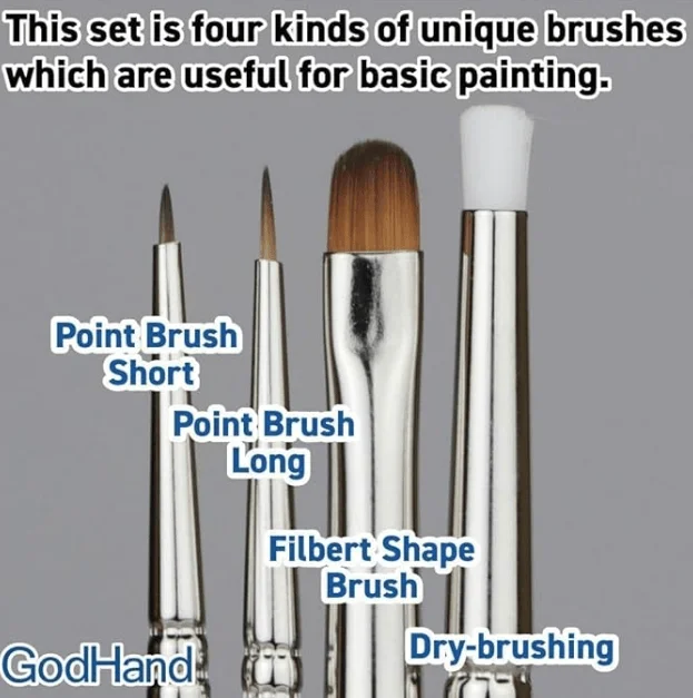 GodHand - Brushwork Semi-PRO4 brushes set