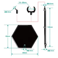 GOOD SMILE COMPANY The Simple Stand x3 Black (for Figures & Models) Hex Type - Figure Accessories - photo 6