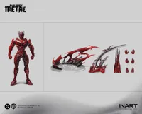 Queen Studios INART Action - Dark Nights: Metal - Batman: The Red Death Action Figure - DC Comics - photo 9