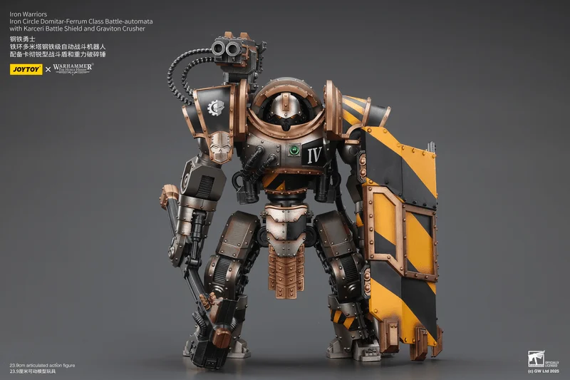 Iron Warriors Iron Circle Domitar-Ferrum Class Battle-automata with Karceri Battle Shield and Graviton Crusher