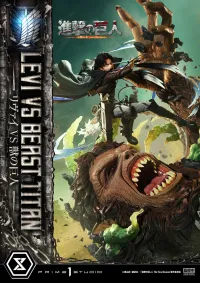 Prime 1 Studio Ultimate Premium Masterline  TV animation Attack On Titan  Levi versus Beast Titan Bonus Version - Attack on Titan - photo 33