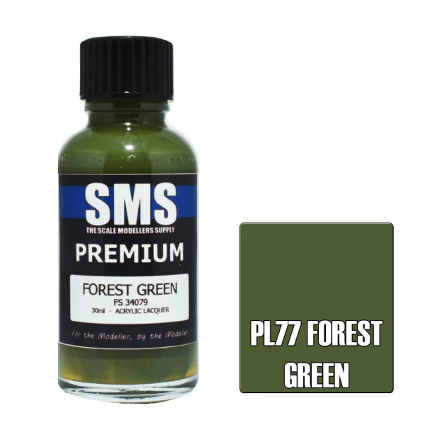 The Scale Modellers Supply (SMS) Premium FOREST GREEN FS34079 30ml - Paints